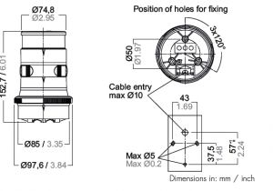 Aqua Signal Sw34 Tdh 34 Wiring Diagram Aqua Signal Series 34 Led Tri Color Anchor Light with Quicfits System Black