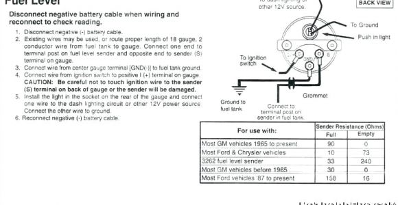 Autometer Fuel Level Gauge Wiring Diagram Auto Gauge Wiring Diagram Wiring Diagram