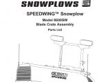 Blizzard Power Plow Wiring Diagram Blizzard Parts List Speedwing Snowplow Plow Side Blade and