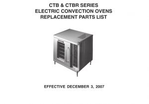 Blodgett Ctb 1 Wiring Diagram Blodgett Ctb Users Manual Parts