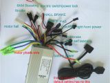 Brain Power Motor Controller Wiring Diagram A 24v36v48v Lcd Display 124dx with Throttle Bldc Motor