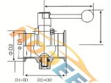 Butterfly Valve Wiring Diagram Tri Clamp Sanitary butterfly Valve 1 1 2 1 5 1 5 Inch Od 51mm
