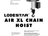 Cm Lodestar Hoist Wiring Diagram Lodestar Air Xl Pneumatic Chain Hoist Manualzz Com