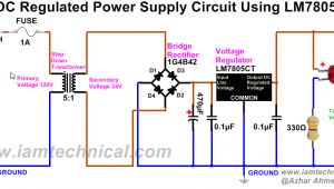 Dc Power Supply Wiring Diagram Regulated Dc Power Supply Circuit Using Bridge Rectifier