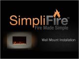 Electric Fireplace Wiring Diagram How to Install Simplifire Electric Wall Mount Fireplace Youtube