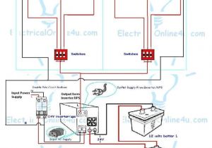 Home Wiring Diagram Ups Inverter Wiring Instillation for 2 Rooms with Wiring Diagram