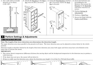 How to Wire 2 Motion Sensors In Parallel Series Diagram 8dl5800pir Od Security Transmitter User Manual 5890 Od Wireless