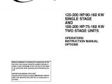 Ingersoll Rand Air Compressor Wiring Diagram Single Phase 125 200 Hp 90 160 Kw Valve Switch