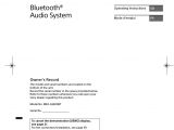 Sony Mex R1 Wiring Diagram Mexgs820bt Bluetooth Audio System User Manual Mex Gs820bt sony