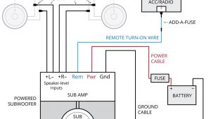Subwoofer and Amp Wiring Diagram Amplifier Wiring Diagrams How to Add An Amplifier to Your Car Audio