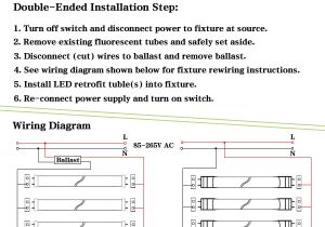 T12 to T8 Conversion Wiring Diagram T8 T10 T12 Led Light Tube 8foot 45w R17d Replacement for F96t12 Cw