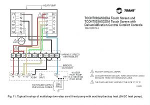 Trane thermostat Wiring Diagram Tutorial Trane Heat Pump Wiring Diagram Wiring Diagram Note