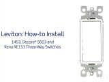 Wiring Diagram Single Pole Switch Leviton Presents How to Install A Three Way Switch Youtube